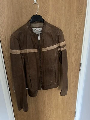 Mens Vintage Chevignon Leather Jacket Size Large-Brown Finest Quality - Image 1 of 4