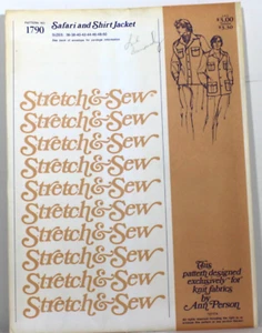 Vintage Stretch & Sew 1790 Herren Safari und Shirt Jacke Gr. 36-50 Ann Person - Bild 1 von 2