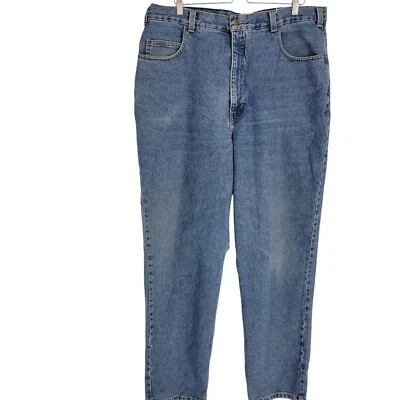 Harbor Bay Men's Straight Leg Blue  Jeans Cotton 42x34 Normcore - Image 1 of 4