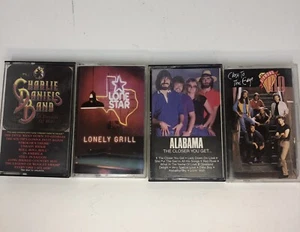 Vintage County Cassettes Charlie Daniels,Lone Star,Diamond Rio,Alabama-Lot Of 4  - Picture 1 of 10