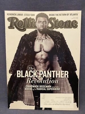 ROLLING STONE # 1308 CHADWICK BOSEMAN Marvel Superhero March 8 2018 - Image 1 of 4