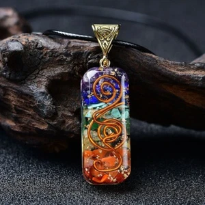Collar de resina Reiki energía curativa energía curativa de piedra natural orgonita - Imagen 1 de 4
