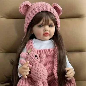 22" Reborn Dolls Baby Handmade Realistic Soft Vinyl-Silicone Newborn Doll Gifts - Picture 1 of 6