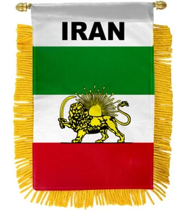1 Dutzend Iran Lion Mini Banner Flagge 4x6 Zoll Rückspiegel Flagge - Bild 1 von 2
