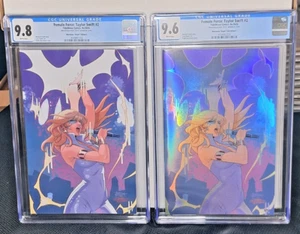 TAYLOR SWIFT DAZZLER HOMAGE CGC 9.8, 9.6 FEMALE FORCE VIRGIN & FOIL MARTINENA - Picture 1 of 5