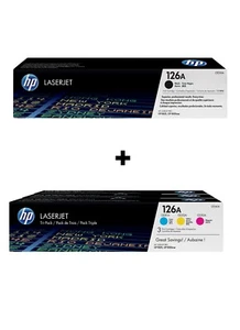 HP ORIGINAL HP 126A Pack de 4 Toners de marque CE310A / CE311A / CE312A / CE313 - Photo 1/1