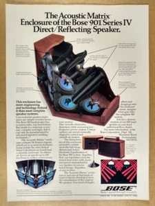 1981 Bose 901 Series IV Speaker vintage print Ad - Picture 1 of 1