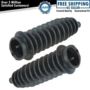 Front Steering Rack Pinion Bellow Tie Rod Boot LH Driver RH Passenger Pair New - Picture 1 of 4