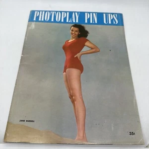 1952 Photoplay Pin-ups Magazine JANE RUSSELL COVER Marilyn Monroe Liz Taylor - Picture 1 of 15