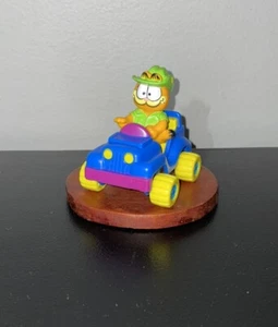 1988 McDonald’s Safari Garfield In Blue Jeep Car Vintage Kids Happy Meal Toy - Picture 1 of 3