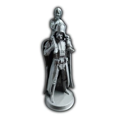 Darth Vader and Luke Family Star Wars 1:16 scale printed in silver color - Image 1 of 4