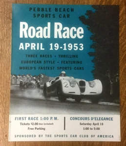 Pebble Beach Road Race Poster, 1953 - Picture 1 of 3
