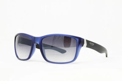 Gafas de sol cuadradas Guess para hombre GF0202S color 91B azul tamaño 58 mm lentes de humo nuevas con etiquetas Foto 1 de 4