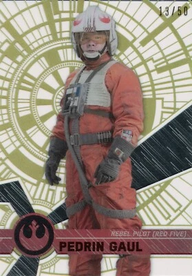 Star Wars High Tek 2017, Gold #87 ‘Pedrin Gaul’ Parallel Base Card #13/50 - Image 1 of 2