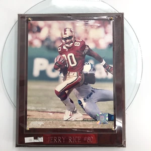 Jerry Rice #80 San Francisco 49ers Photo Plaque NFL Wall Hanging 10 x13 *FLAW - Picture 1 of 12