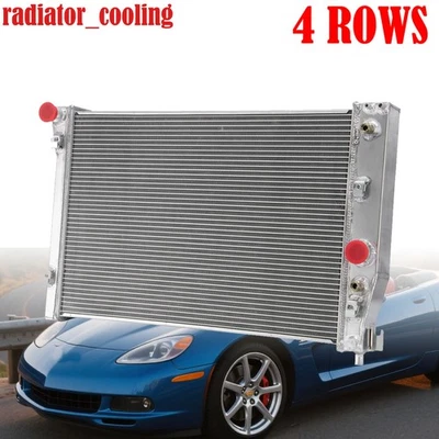 4 Row Aluminum Radiator Fits 1997-2004 Chevrolet Corvette 2-Door 5.7L V8 AT Foto 1 de 4
