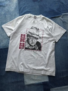 Camiseta gris occidental vintage años 90 John Wayne The Duke mejor hecha en EE. UU. L - Imagen 1 de 11