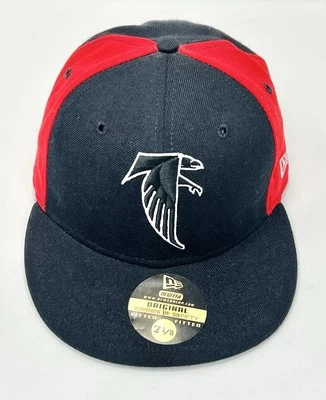 NFL Atlanta Falcons New Era 59Fifty Fitted Hat 7 1/8 Vintage 2000s Pinwheel Cap  - Image 1 of 4