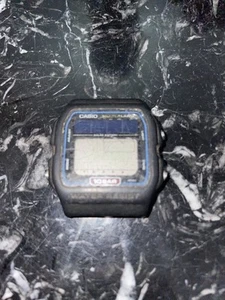 CASIO WL-100 SOLAR MULTI ALARM 10 BAR WR VINTAGE DIGITAL WATCH FOR PARTS Only - Picture 1 of 10