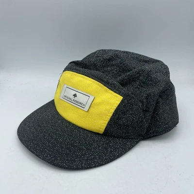 Original Research Gorra de 5 Paneles Ajustable Snapback Sombrero Negro y Amarillo Foto 1 de 4