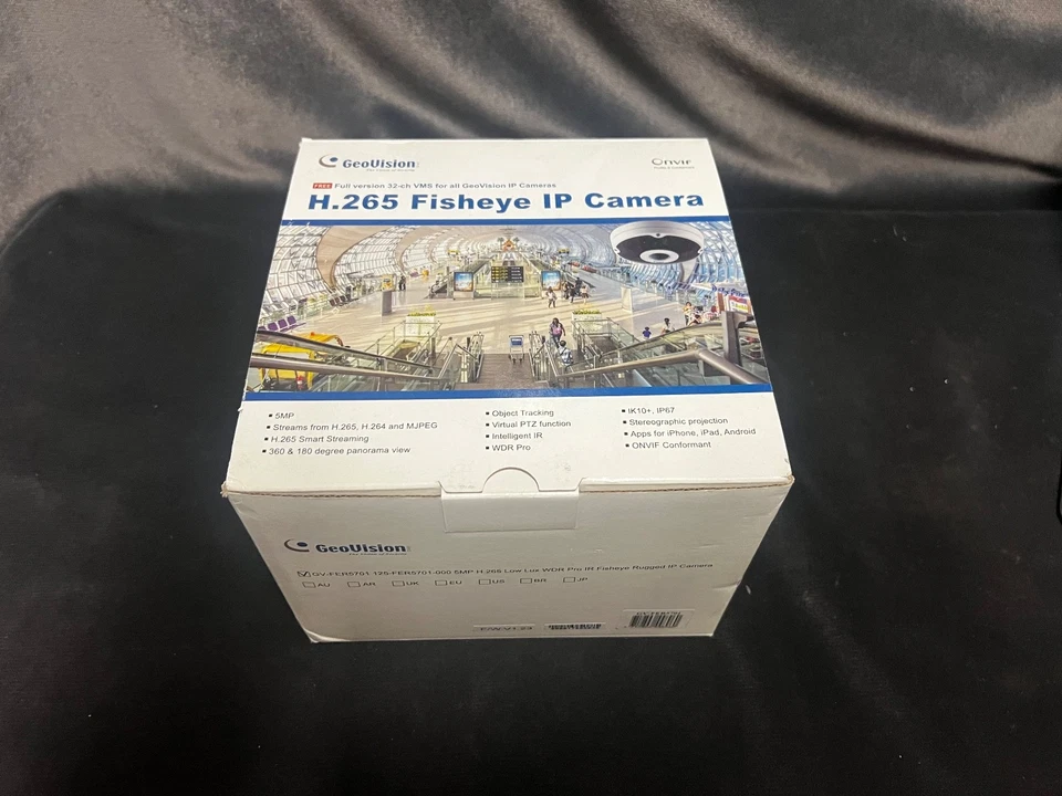 Geovision GV-FER5701 Fisheye Rugged Camera 5MP 1.05mm WDR IR 125-FER5701-000 - Image 1 of 3