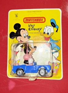 Vintage 1979 Matchbox Walt Disney Minnie Mouse Lincoln #4 Diecast Car Un Punched - Picture 1 of 3