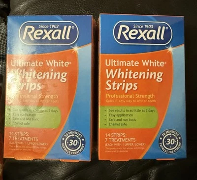Rexall Ultimate White Whitening Strips Professional Strength 14 Strips 2 Pack - Image 1 of 4