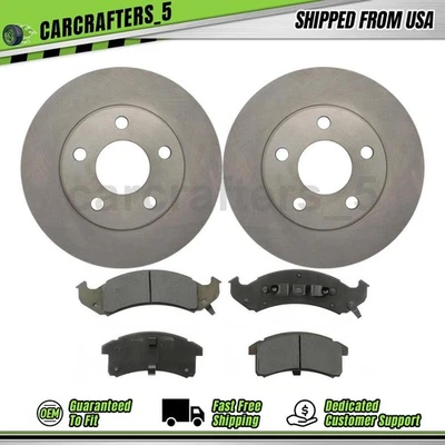 Disc Brake Rotors Brake Pads Set Front for 1994-1996 Buick Park Avenue 3.8L - Image 1 of 4