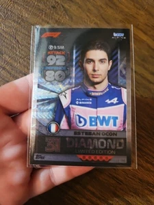 2022 Topps Turbo Attax F1 #LE 150 Esteban Ocon DIAMOND Limited Edition - Picture 1 of 3