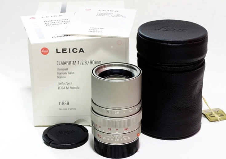 Very Clean Leica Elmarit-M 90mm f2.8 Titanium E46 Lens (6 Bit MFR #11899) 49065