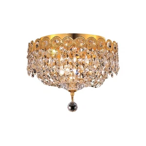 Elegant Lighting V1900F10G/RC Century Flush Mount Gold - Picture 1 of 3