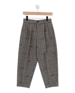 Gucci Boys Patterned Wool Blend Trousers - Picture 1 of 2