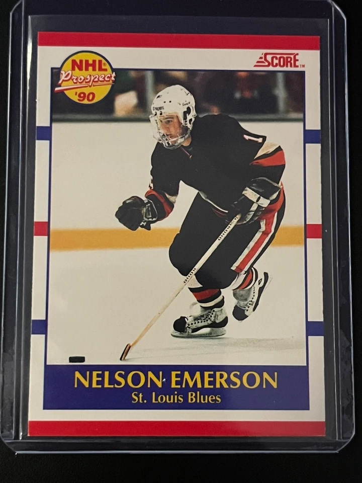 Tarjeta de novato 1990 Score Nelson Emerson #383 Foto 1 de 1
