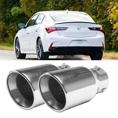 2X Car Exhaust Pipe Tip Rear Tail Throat Muffler For Acura ILX Foto 1 de 4