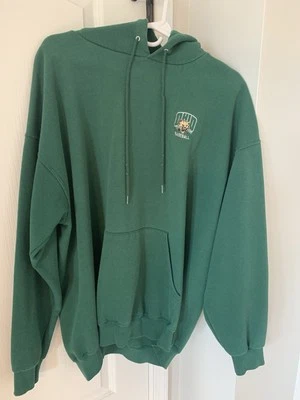 XXL Vintage Lee Ohio University Bobcats Baseball Hoodie Sweatshirt Green - Image 1 of 4