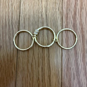 Spinelli 3 Gold Ring Dupe - Size 13 - Picture 1 of 2
