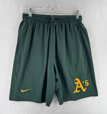 Pantalones Cortos Atléticos Nike Oakland Athletics MLB Auténticos Para Hombre Talla S Verde Oscuro Raro Foto 1 de 4
