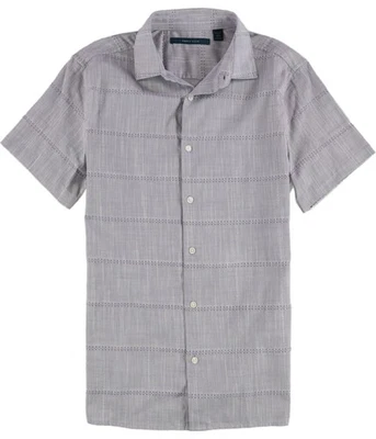 Perry Ellis Mens Embroidered Button Up Shirt, Purple, Small - Image 1 of 2