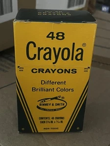 Vintage Crayola Crayons - 48 Count Box - Binney & Smith - NEW/Unused - Picture 1 of 5
