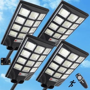 4pcs 600W 15000LM Solar Street Lights Outdoor Waterproof Solar Street Lights ... - Picture 1 of 6