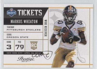 2013 Panini Prestige NFL Draft Tickets Markus Wheaton #14 Rookie RC - Image 1 of 2
