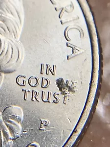 2019-P San Antonio Quarter Struck Through - Picture 1 of 4