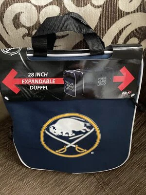 Bolso de Lona Expandible NHL Buffalo Sabres 28” 28 pulgadas Auténticos Bolsillos Laterales Foto 1 de 4