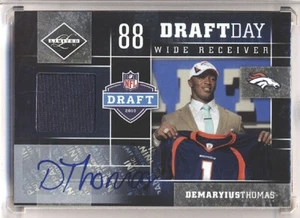 2010 Limited Draft Day Materials Combos Demaryius Thomas # 3  RC Auto RPA SP /10 - Picture 1 of 2