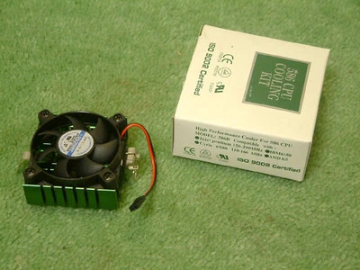 586 CPU Fan & Heatsink Cooling / Cooler Kit, Ball Bearing - Brand New in Box - Image 1 of 4