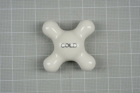 PORCELAIN CHINA COLD HANDLE VINTAGE BATHROOM  ANTIQUE Cover