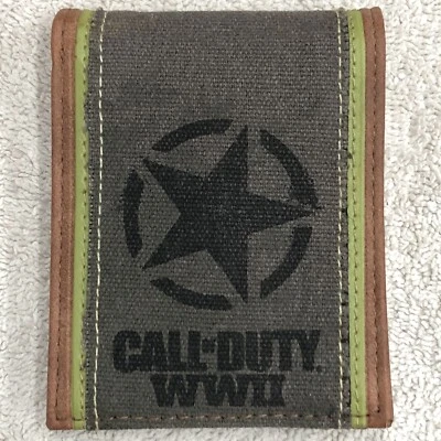 Call Of Duty WW2 双折帆布钱包二战发布日期盒 Ref 07222009 军队 — 第 1/4 张图片