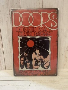 The Doors Poster Metal Sign Plus Lonnie Mack Elvin Bishop Concert Album Cover - Picture 1 of 1