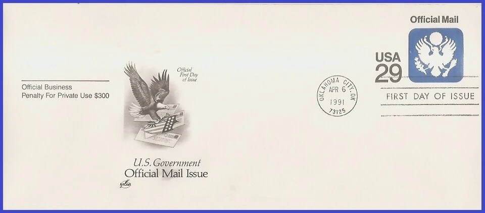 USA4 #UO84 U/A ARTCRAFT FDC   Eagle - Image 1 of 1