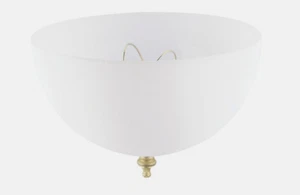 Westinghouse LAMP SHADE Clip-On Dome White Acrylic A-Shaped Bulb 1 pk 81494 NEW! - Picture 1 of 2